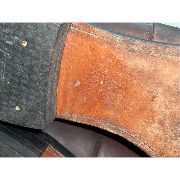 Tony Lama Vintage Packer Logger Boots Mens Size 11D Western Leather Lace Brown - Picture 9 of 14